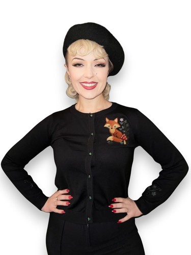 Rox fox cardigan - cardigan, retro