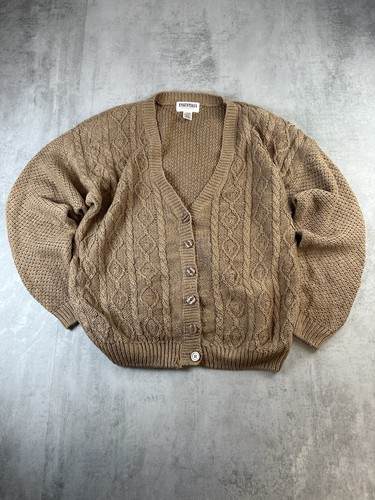 Brauner cardigan pullover - pullover, mit