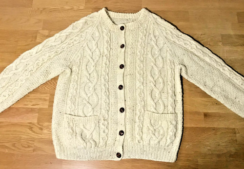 Creme aran strickjacke - aran,