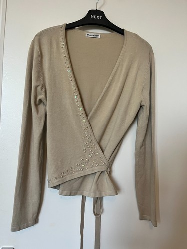 Beige creme wickel - beige/creme, wolle