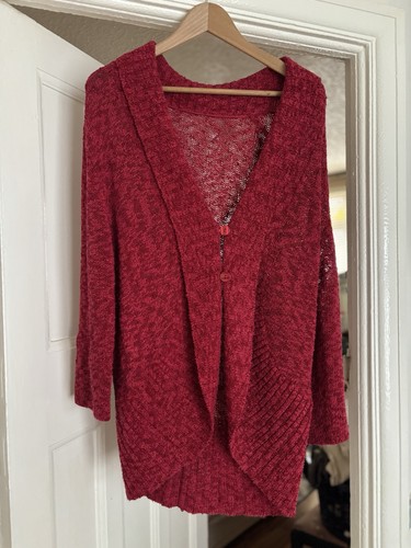 Vintage rot offen strick - vintage,