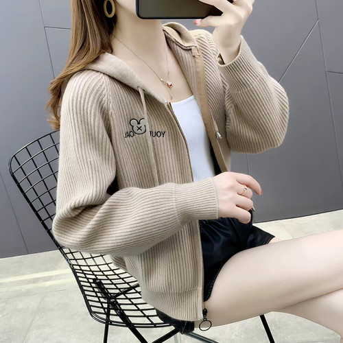 Women hooded knit - women’s,