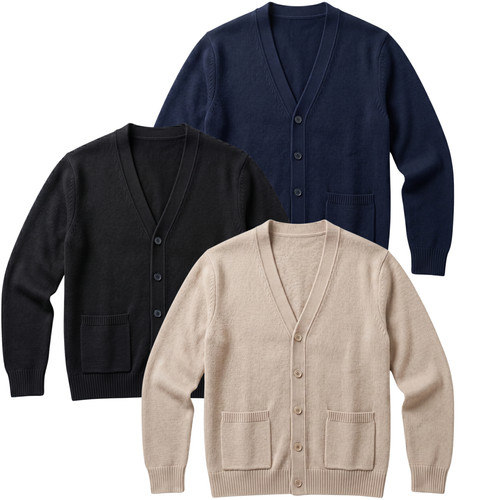 Herrenpullover cardigan mit - herrenpullover,