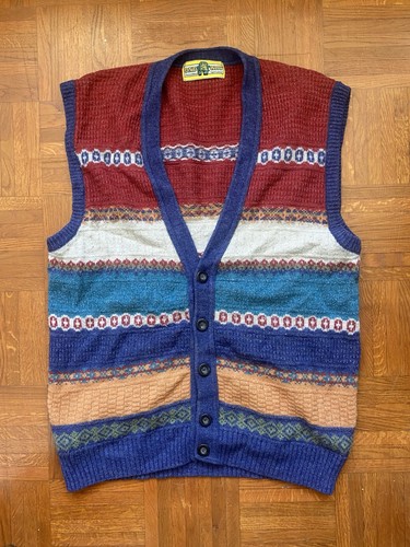 Vintage wollweste herren - wollweste,
