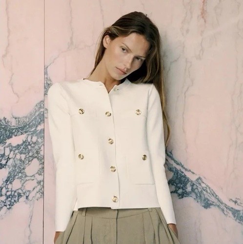 Zara knit cardigan blazer - cardigan,