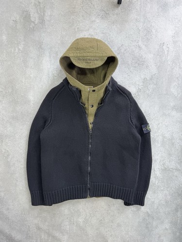 Stone island hooded knit - stone,