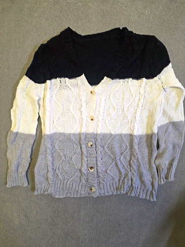 Strickjacke mit zopfmuster - mit,