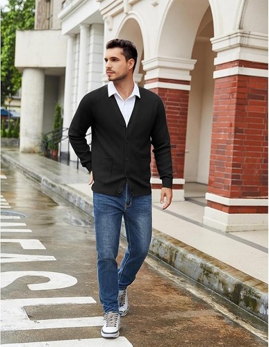 Herren uni strickjacke - herren,