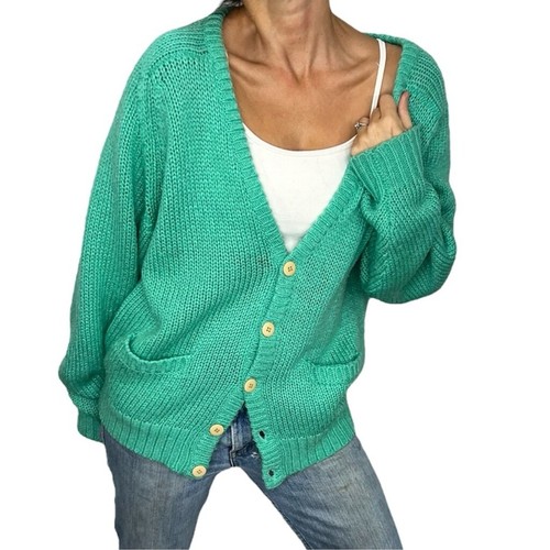 Vintage jade green - , oversized