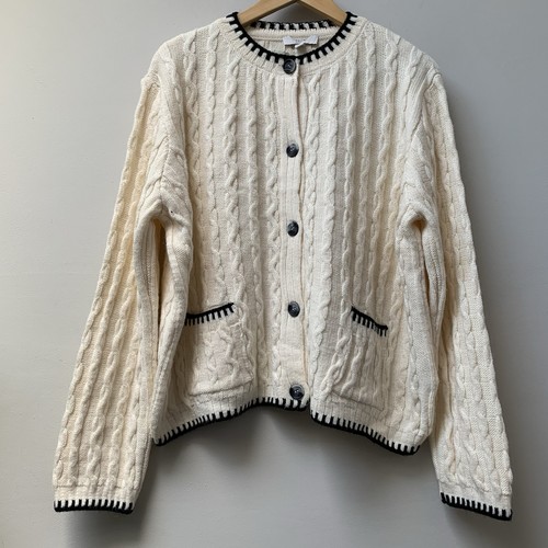 Strickjacke mit zopfmuster - mit,