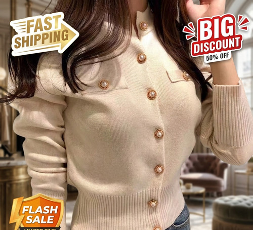 Damen strick cardigan knopf - damen,