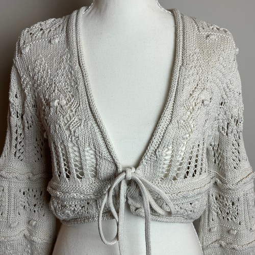 Zara cropped crochet - cropped, knit