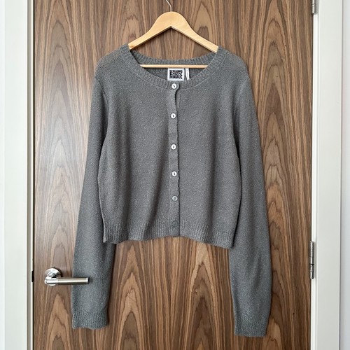 Reclaimed vintage grey button - reclaimed,