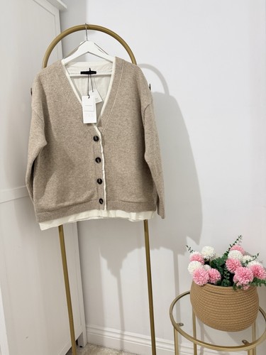 Zara beige wollmischung - zara,
