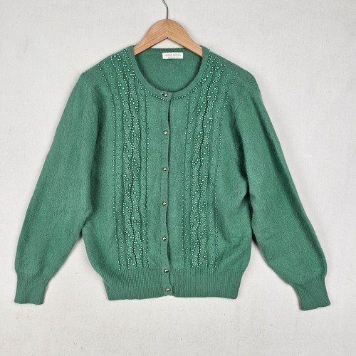 Vintage damen woll strickjacke - damen,